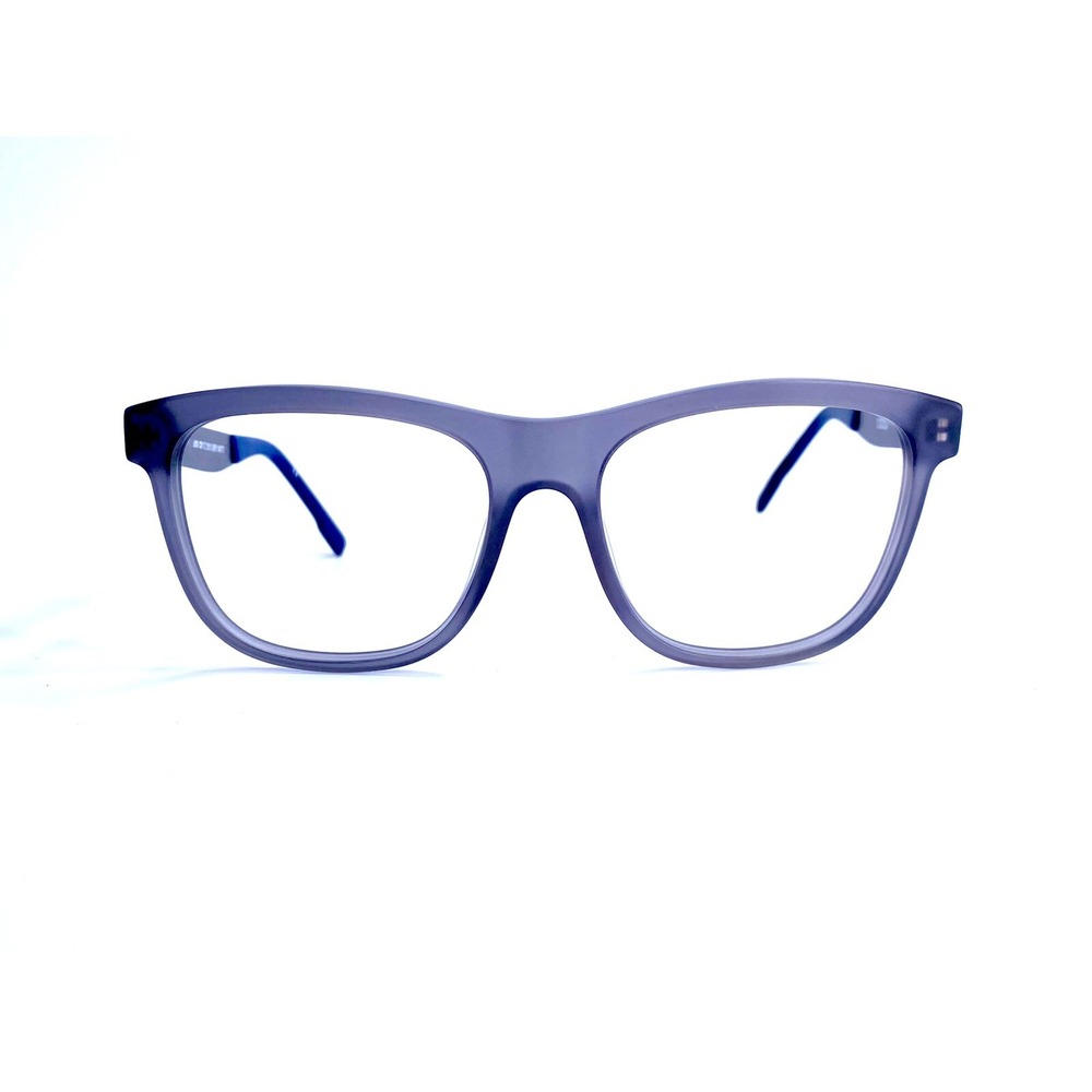 New IZOD Matte Grey Clear Square Glasses Metal Temples IZ 3515 55 17 145